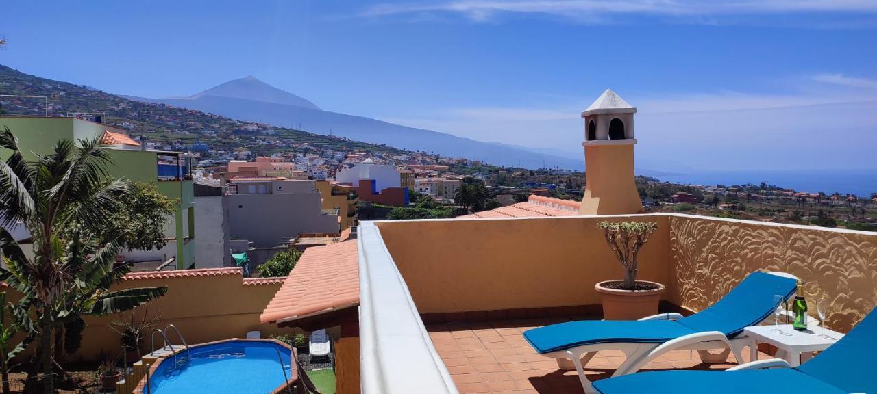 Casa" Vistas Al Teide" Mar Piscina Privada Parking Cubierto Gratuito En Las Instalaciones La Victoria de Acentejo Dış mekan fotoğraf