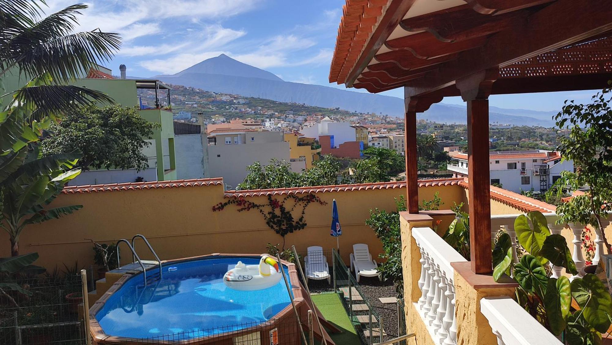 Casa" Vistas Al Teide" Mar Piscina Privada Parking Cubierto Gratuito En Las Instalaciones La Victoria de Acentejo Dış mekan fotoğraf